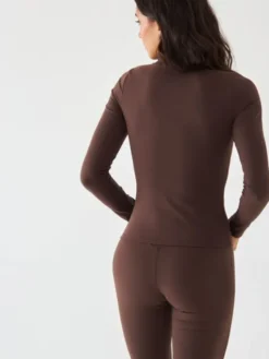 BeShaped Longsleeve Morning Dew Brązowy Shaping Fit