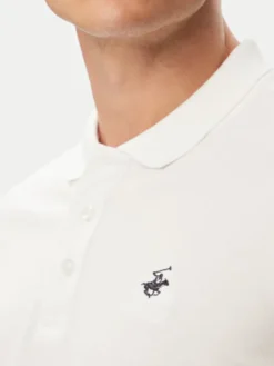 Beverly Hills Polo Club Polo P-SS26M-P42560 Biały Regular Fit