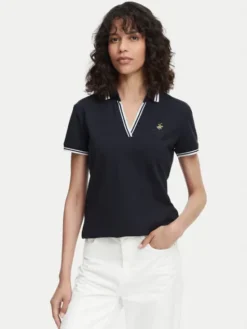Beverly Hills Polo Club Polo P-SS26W-P0300 Granatowy Regular Fit