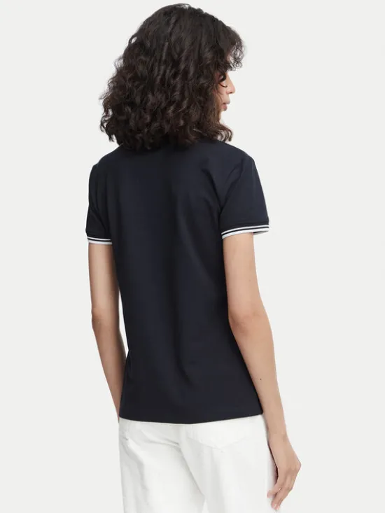 Beverly Hills Polo Club Polo P-SS26W-P0300 Granatowy Regular Fit