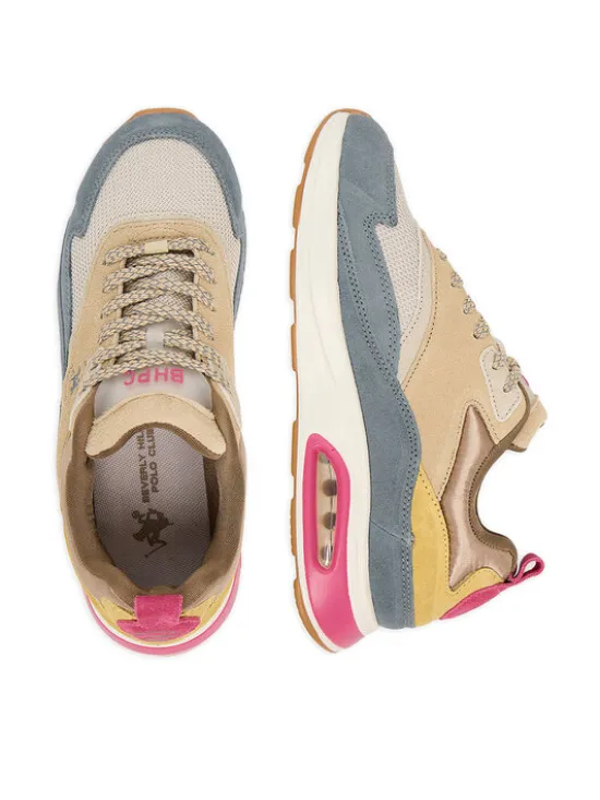 Beverly Hills Polo Club Sneakersy EO-L240061 Beżowy
