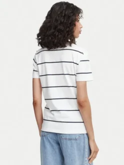 Beverly Hills Polo Club T-Shirt P-SS26W-TS0162 Biały Regular Fit