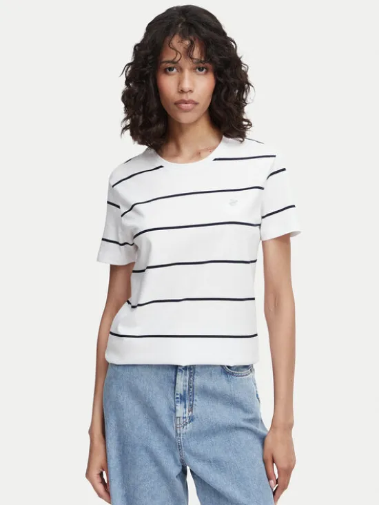 Beverly Hills Polo Club T-Shirt P-SS26W-TS0162 Biały Regular Fit