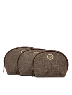 Beverly Hills Polo Club Zestaw kosmetyczek CWBEO-BHPC-U1-002-AW26 (3-PACK) Brązowy
