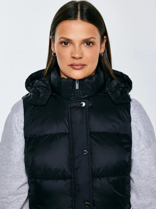 BIG STAR Bezrękawnik PIXANA Czarny Basic Fit