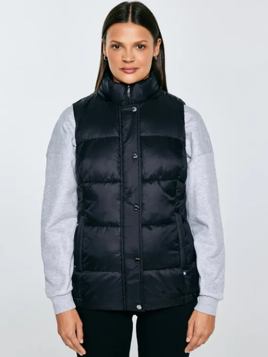 BIG STAR Bezrękawnik PIXANA Czarny Basic Fit