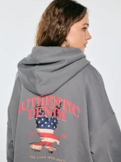 BIG STAR Bluza JENA Szary Oversize