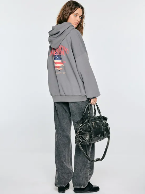 BIG STAR Bluza JENA Szary Oversize