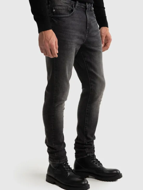 BIG STAR Jeansy DERIC HIGH WAIST Czarny Skinny Fit