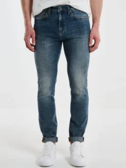 BIG STAR Jeansy ERVAD Granatowy Skinny Fit
