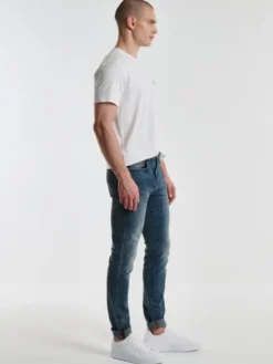 BIG STAR Jeansy ERVAD Granatowy Skinny Fit