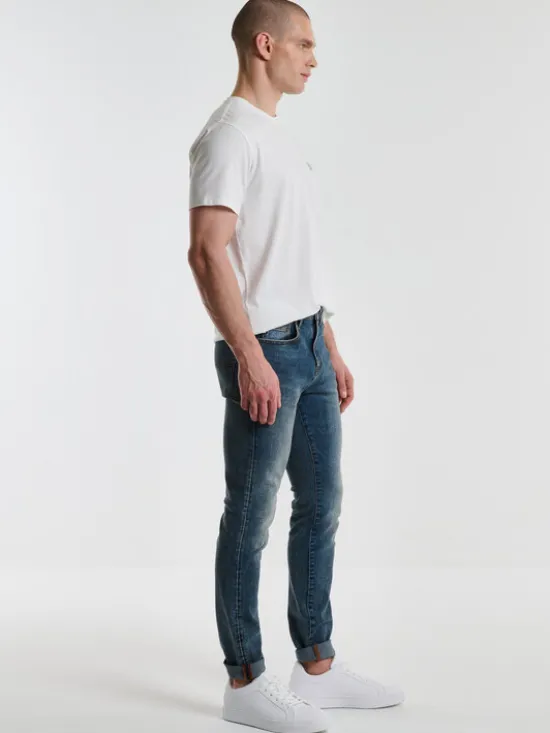 BIG STAR Jeansy ERVAD Granatowy Skinny Fit