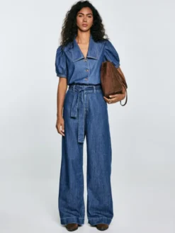 BIG STAR Jeansy JULII Niebieski Wide Fit