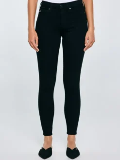 BIG STAR Jeansy MELINDA HIGH WAIST Czarny Skinny Fit