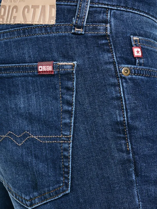 BIG STAR Jeansy TERRY CARROT Niebieski Tapered Fit
