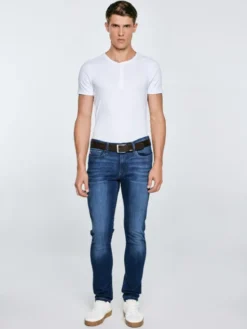 BIG STAR Jeansy TERRY CARROT Niebieski Tapered Fit