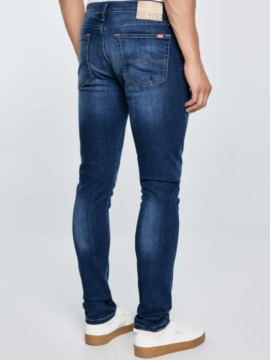 BIG STAR Jeansy TERRY CARROT Niebieski Tapered Fit
