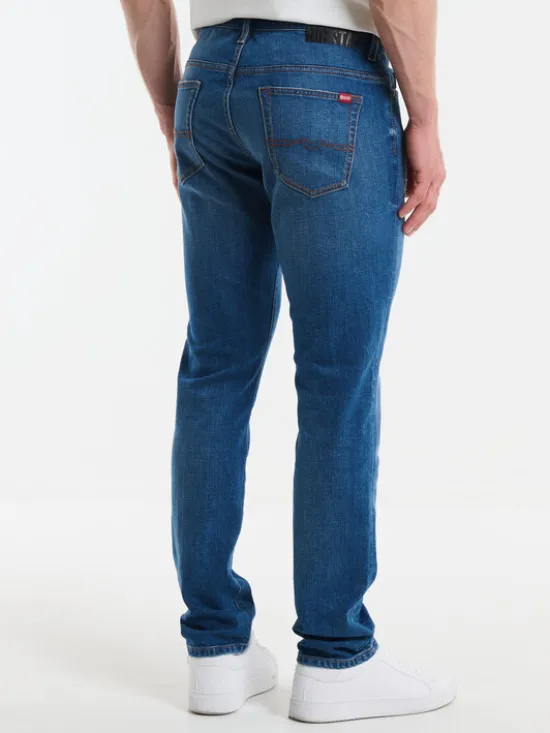 BIG STAR Jeansy TERRY CARROT Niebieski Tapered Fit