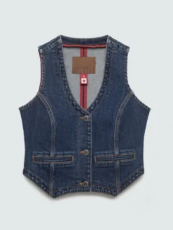 BIG STAR Kamizelka LILU Granatowy Basic Fit