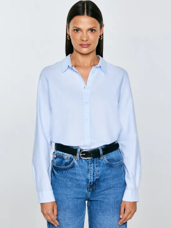 BIG STAR Koszula HANSAI Niebieski Comfort Fit