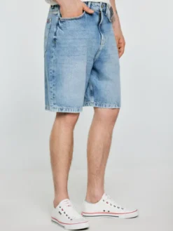 BIG STAR Kurtka jeansowa DENEEZ Niebieski Loose Fit