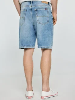 BIG STAR Kurtka jeansowa DENEEZ Niebieski Loose Fit