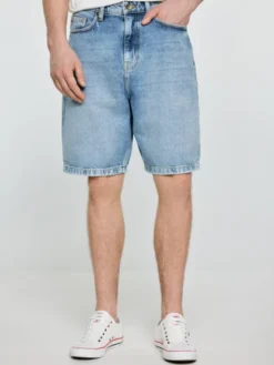BIG STAR Kurtka jeansowa DENEEZ Niebieski Loose Fit