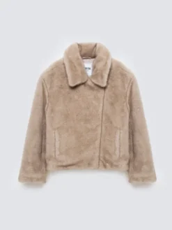 BIG STAR Kurtka przejściowa GODIVASA Beżowy Basic Fit