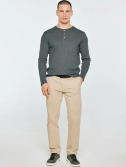 BIG STAR Longsleeve MERRTER Szary Basic Fit