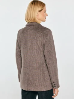 BIG STAR Marynarka ROSEMUNDA Brązowy Slim Fit