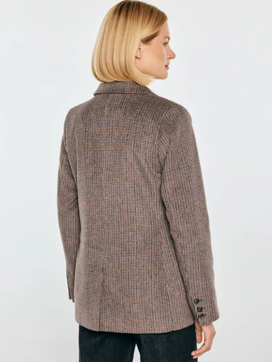 BIG STAR Marynarka ROSEMUNDA Brązowy Slim Fit