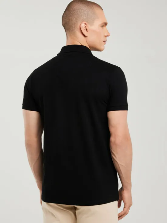 BIG STAR Polo MARKOLINOS Czarny Basic Fit