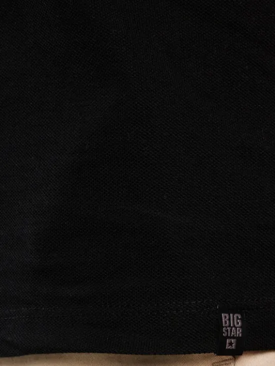 BIG STAR Polo MARKOLINOS Czarny Basic Fit