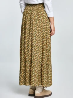 BIG STAR Spódnica maxi INGER Żółty Basic Fit