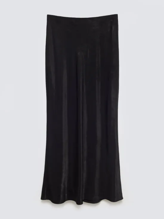 BIG STAR Spódnica midi ELENI Czarny Slim Fit