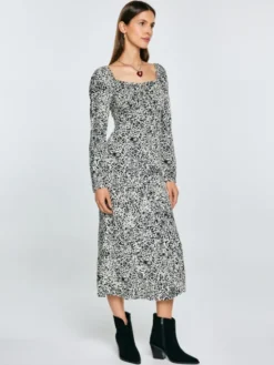 BIG STAR Sukienka codzienna KIARA Czarny Slim Fit