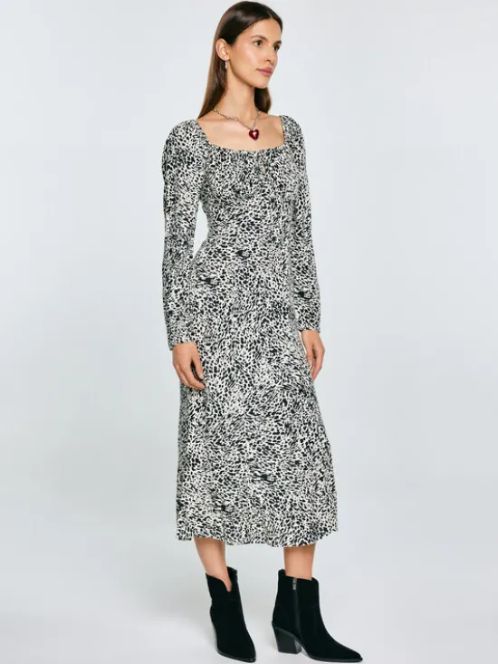 BIG STAR Sukienka codzienna KIARA Czarny Slim Fit