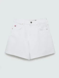 BIG STAR Szorty jeansowe SOLEIL Biały Regular Fit