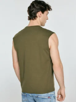 BIG STAR Tank top IRRER Zielony Comfort Fit