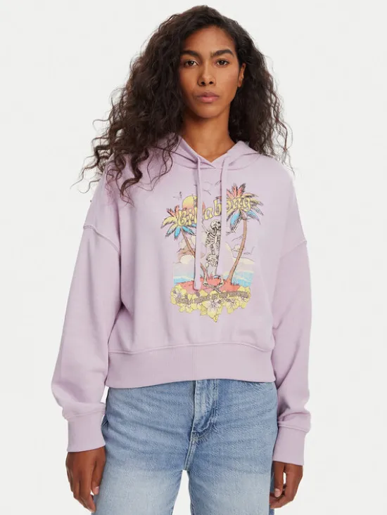 Billabong Bluza All Time EBJFT00146 Fioletowy Boxy Fit