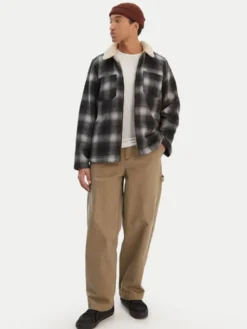 Billabong Kurtka koszulowa Hills Sherpa EBYJK00136 Szary Regular Fit