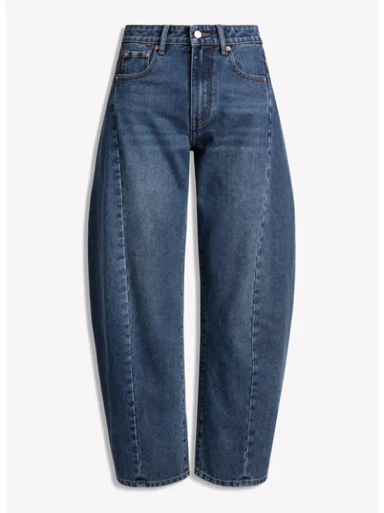 BIZUU Jeansy LYON BARREL JEANS Niebieski Standard Fit