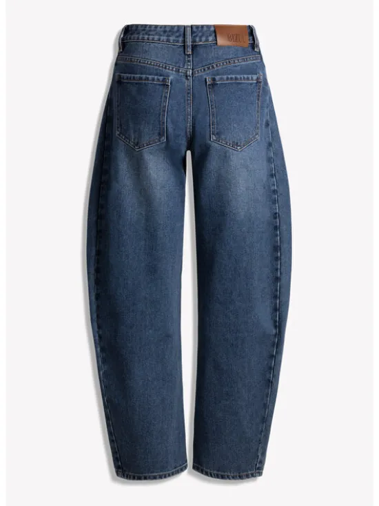BIZUU Jeansy LYON BARREL JEANS Niebieski Standard Fit