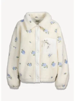 BIZUU Kurtka przejściowa MEDDY FLEECE JACKET Biały