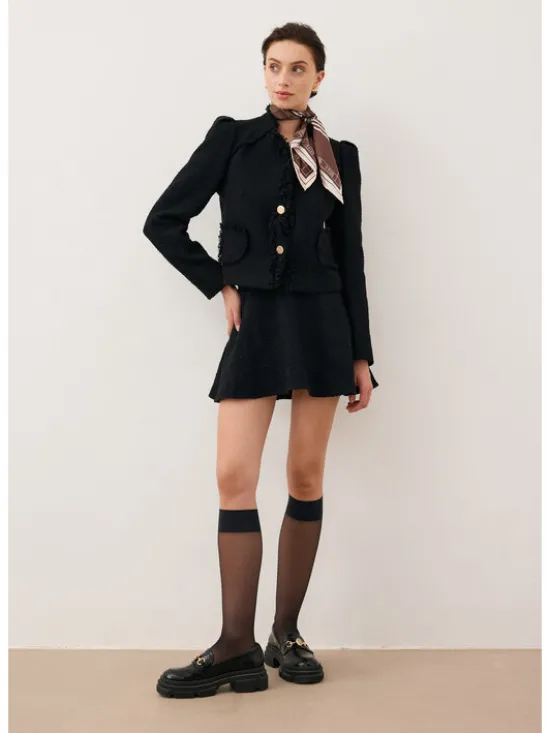BIZUU Spódnica mini WENDYS Czarny Standard Fit