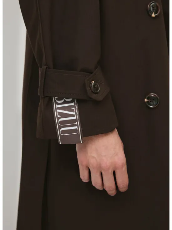 BIZUU Trencz RACHELLA OVERSIZED TRENCH COAT Brązowy