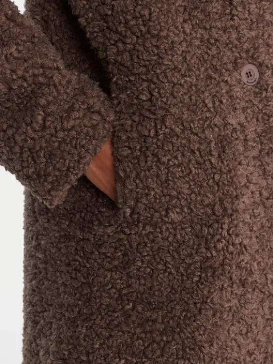 Bomboogie Kożuch CW360STSFC5 Brązowy Regular Fit