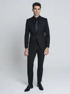 Borgio Garnitur galatro Czarny Slim Fit