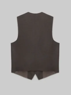 Borgio Kamizelka garniturowa Pertosa Brązowy Slim Fit