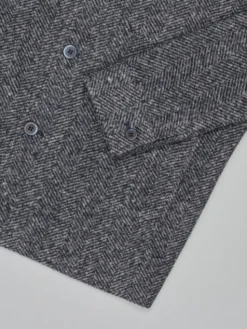 Borgio Koszula orotelli_g Granatowy Classic Fit